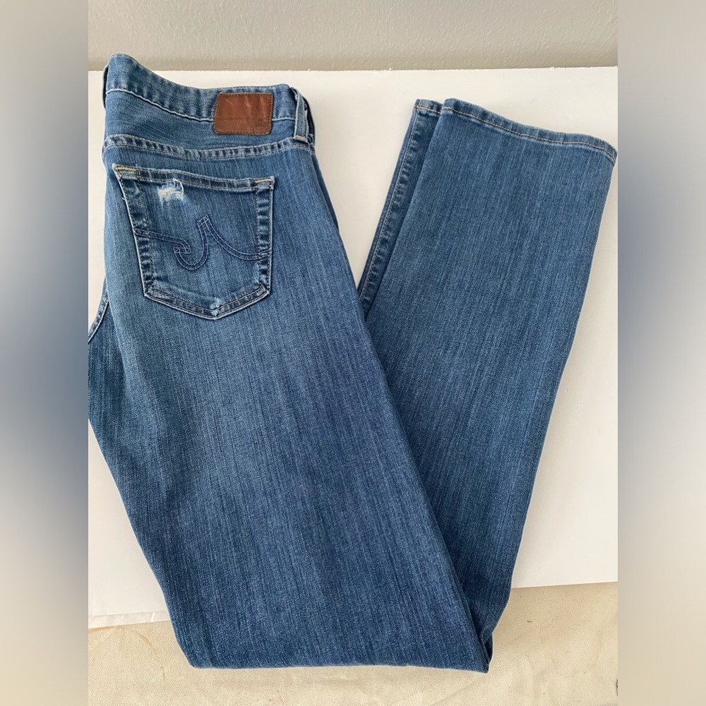 AG Adriano Goldschmied Blue Straight Leg Jeans